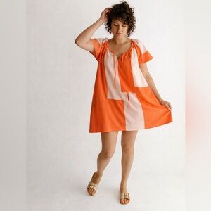 NWT Jacquie the Label Color Block Babydoll Dress M